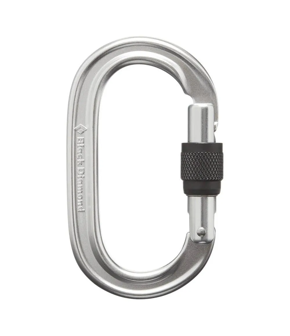 Oval Keylock Screwgate Biner Polished